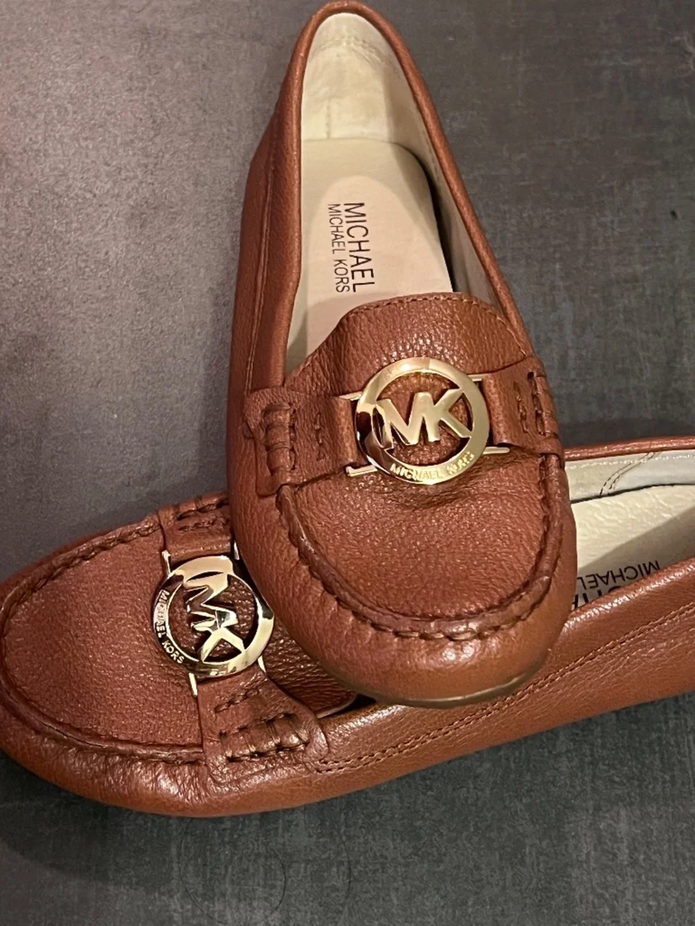 Michael Kors brown Moccasin size US 4
